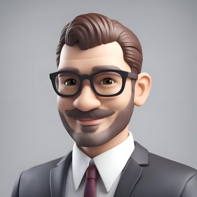 portrait-young-businessman-with-mustache-glasses-3d-rendering_1142-51509